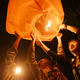 Students launch a Kongming lantern asking for success in the upcoming national college entrance exam, or "gaokao", in Luan, Anhui province, China June 1, 2018.
